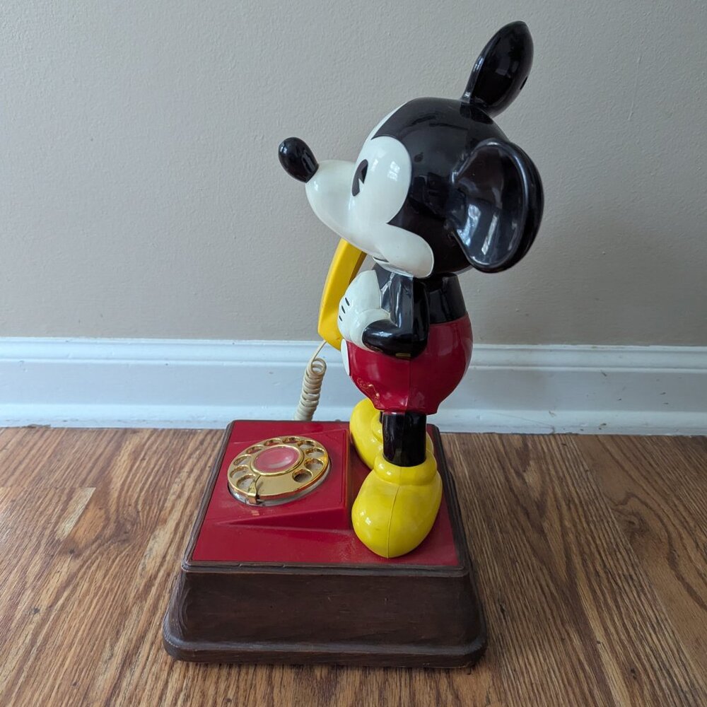 Vintage Disney Mickey Mouse Rotary Dial Landline Phone, 1970s - Picture 4 of 7